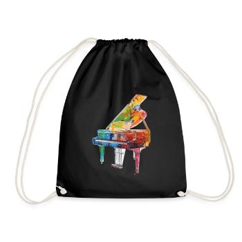 Piano - Drawstring Bag - black - Front