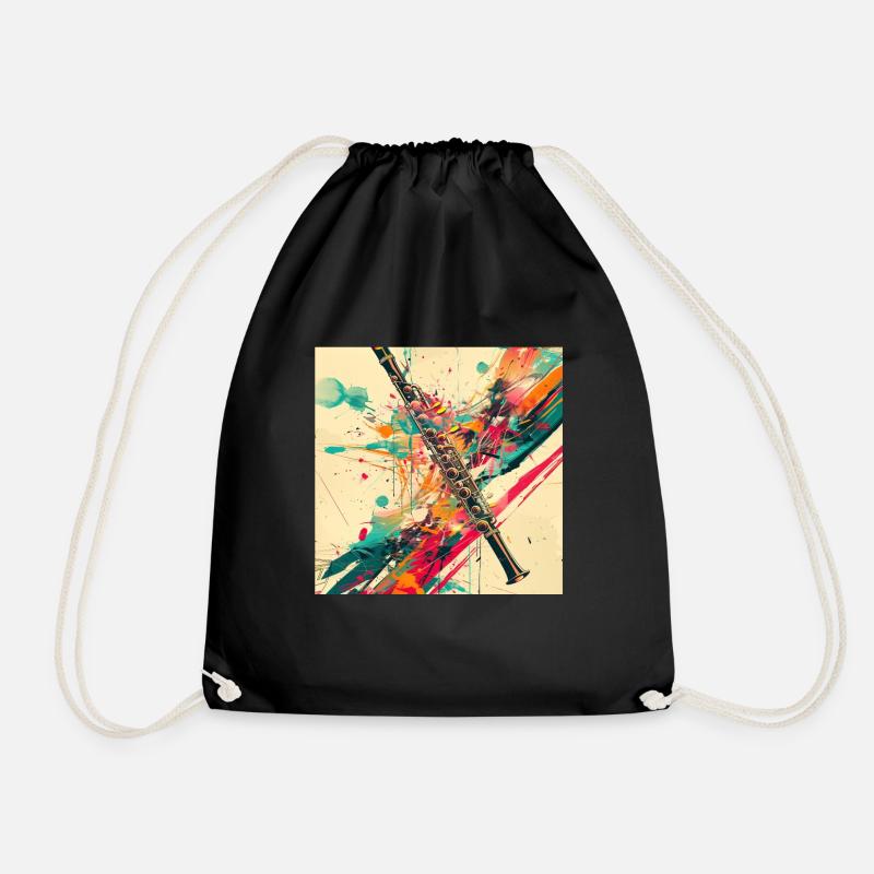 Flûte traversière - Sac de sport léger - noir