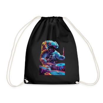 Tambours d’astronaute - Sac de sport léger - noir - Devant