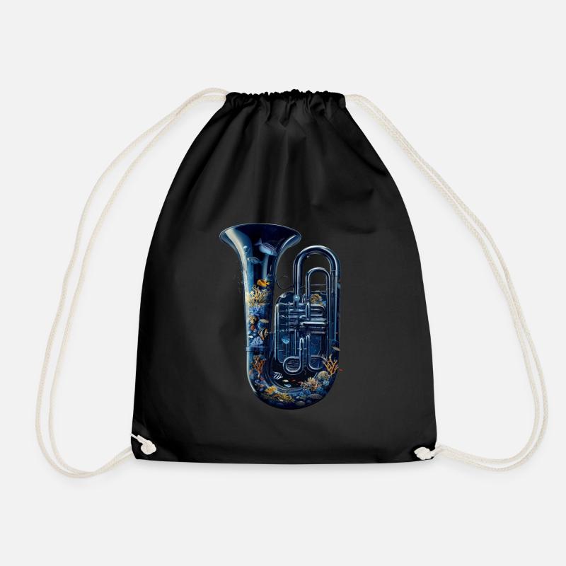 Tuba de poisson - Sac de sport léger - noir