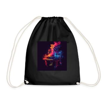 Piano - Drawstring Bag - black - Front
