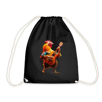 Ukulélé Coq - Sac de sport léger - noir - Devant