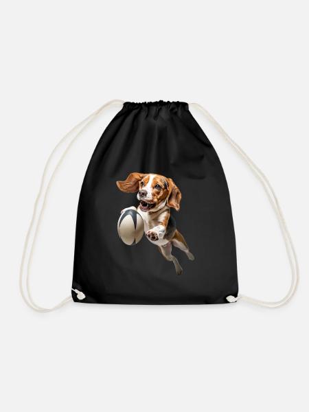 Beagle - Turnbeutel - Schwarz