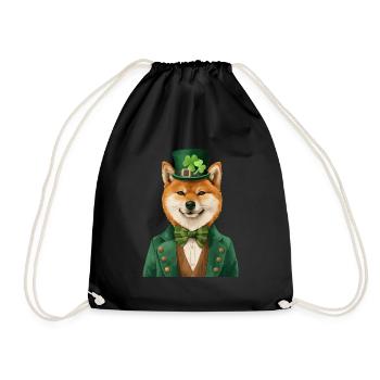 Shiba Inu - Turnbeutel - Schwarz - Vorne