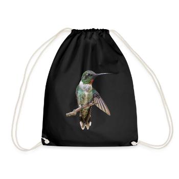 Kolibri - Turnbeutel - Schwarz - Vorne
