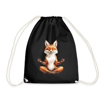 Fuchs - Turnbeutel - Schwarz - Vorne