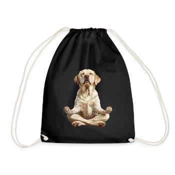 Labrador Retriever - Turnbeutel - Schwarz - Vorne