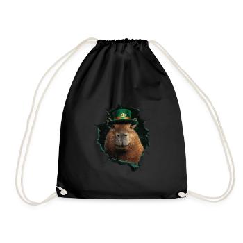 St. Patrick's Wasserschwein - Turnbeutel - Schwarz - Vorne