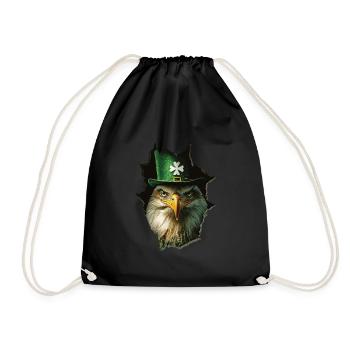 St. Patrick Adler - Turnbeutel - Schwarz - Vorne