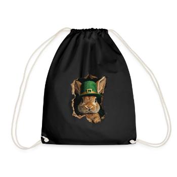 St. Patrick Kaninchen - Turnbeutel - Schwarz - Vorne