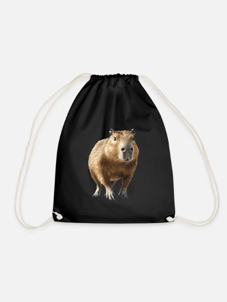 Wasserschwein - Turnbeutel - Schwarz