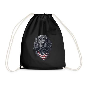 Cocker Spaniel - Turnbeutel - Schwarz - Vorne