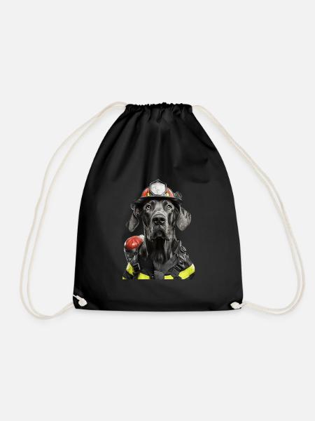 Deutsche Dogge - Turnbeutel - Schwarz