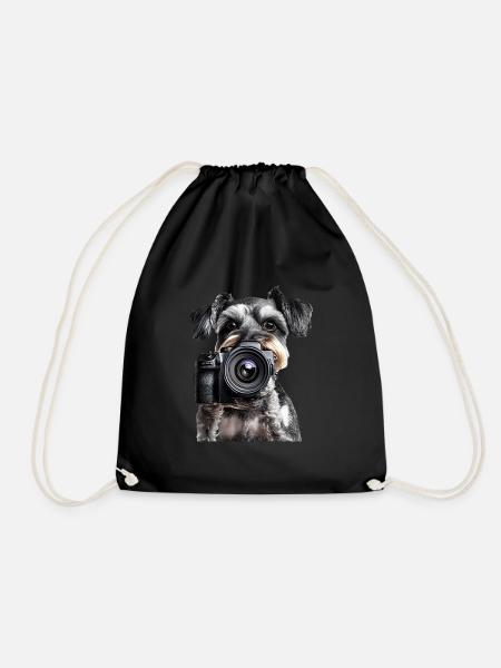 Zwergschnauzer - Turnbeutel - Schwarz