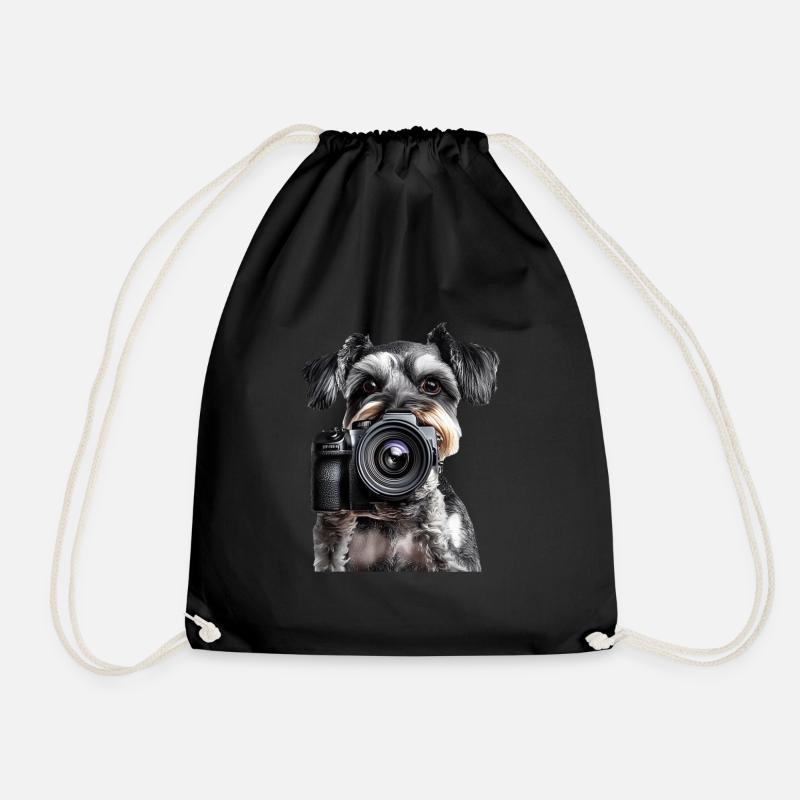 Zwergschnauzer - Turnbeutel - Schwarz