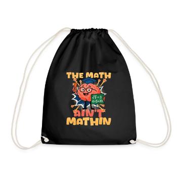 Mathe - Turnbeutel - Schwarz - Vorne