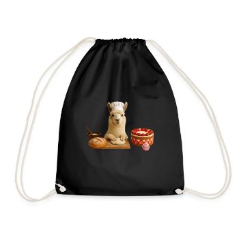 Lama Cuisson Du Pain Gâteau - Sac de sport léger - noir - Devant