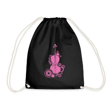 Violoncelle Basse Violon Genou Violon Instrument à cordes Violoncelle - Sac de sport léger - noir - Devant