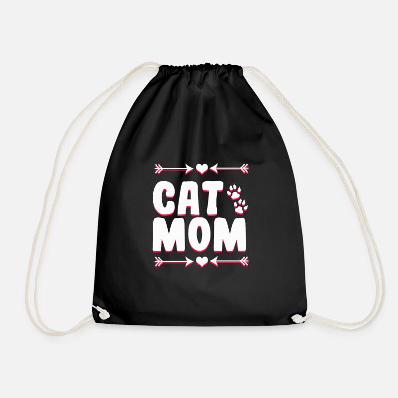 Mère de chats - Sac de sport léger - noir