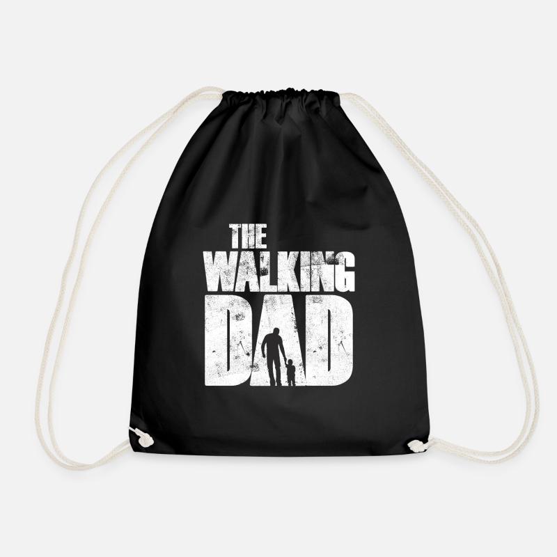 The Walking Dad Vater - Turnbeutel - Schwarz