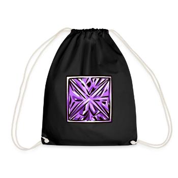 Diamond Gemstone - Drawstring Bag - black - Front