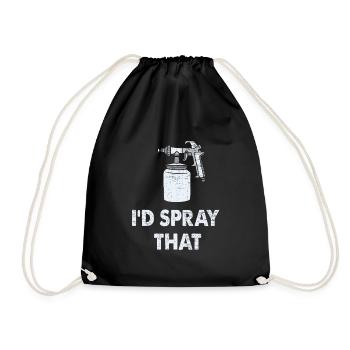 Fahrzeuglackierer I'd Spray That - Turnbeutel - Schwarz - Vorne