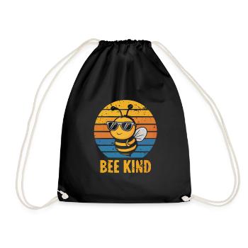 Bee Child Bee Bee - Drawstring Bag - black - Front