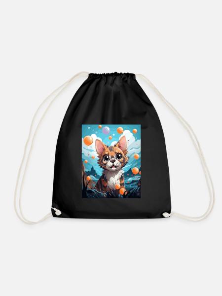 Bengal Katze - Turnbeutel - Schwarz