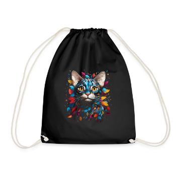 Bengal Cat - Drawstring Bag - black - Front