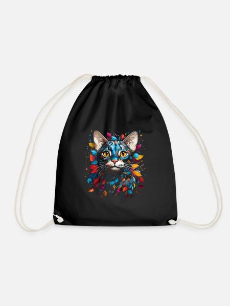 Bengal Katze - Turnbeutel - Schwarz