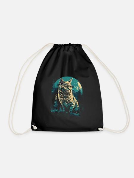 Bengal Katze - Turnbeutel - Schwarz