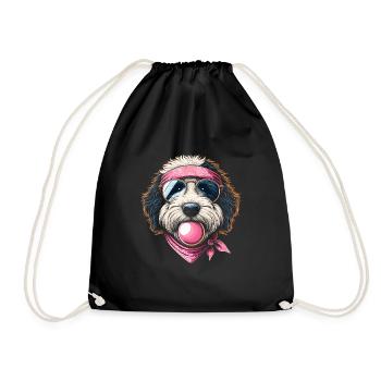 Bernedoodle Chien - Sac de sport léger - noir - Devant