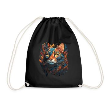 Bengal Cat - Drawstring Bag - black - Front