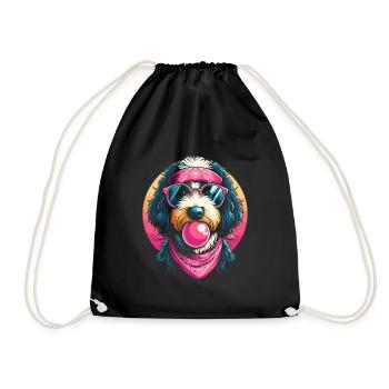 Bernedoodle Chien - Sac de sport léger - noir - Devant