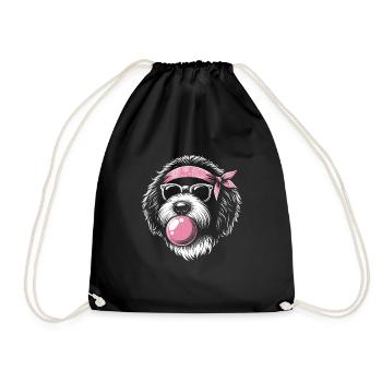 Bernedoodle Chien - Sac de sport léger - noir - Devant