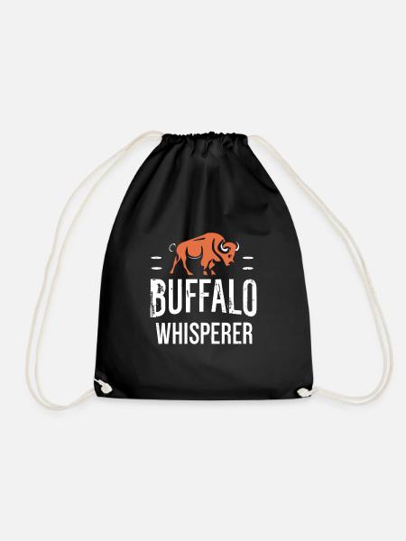 Buffalo Whisperer - Turnbeutel - Schwarz