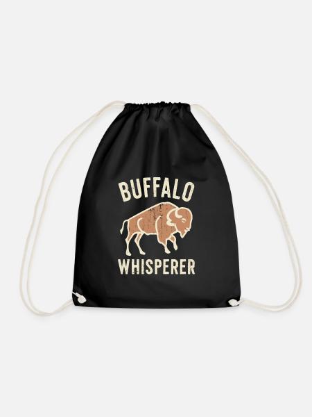 Buffalo Whisperer - Turnbeutel - Schwarz
