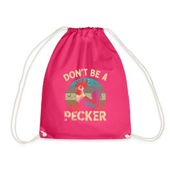 Le poulet ne soit pas un pic - Sac de sport léger - fuchsia - Devant