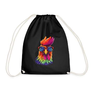 Chicken Sonnenbrille - Turnbeutel - Schwarz - Vorne