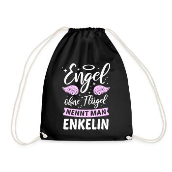 Les anges sans ailes s'appellent petites-filles - Sac de sport léger - noir - Devant