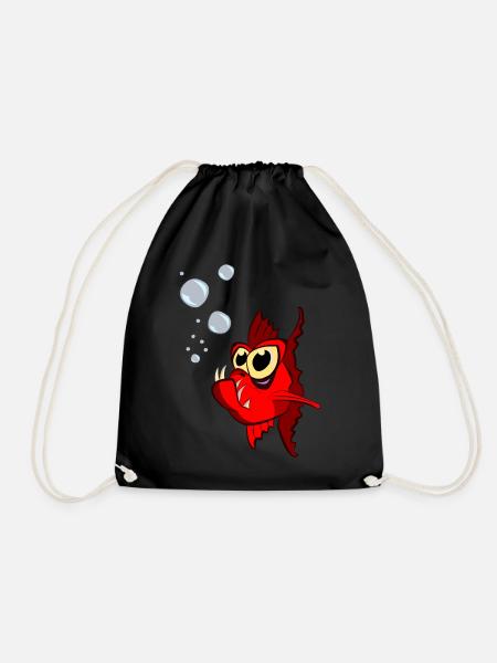 goldfish - Drawstring Bag - black