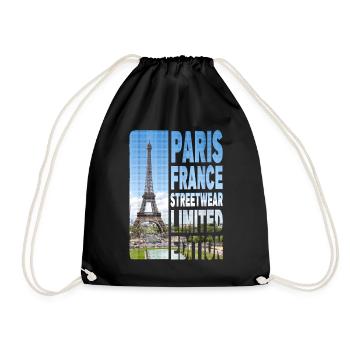 Paris France Ville Skyline Accueil Amour - Sac de sport léger - noir - Devant