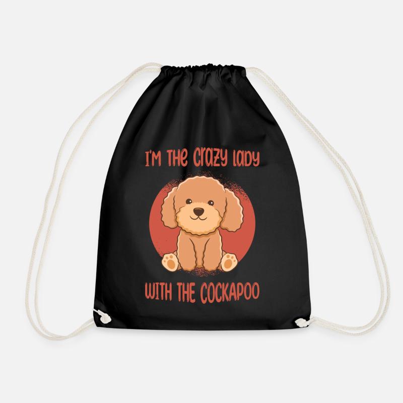 Cockapoo Hund - Turnbeutel - Schwarz