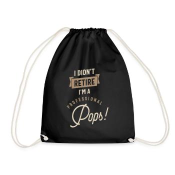I'm a Professional Pops - Drawstring Bag - black - Front
