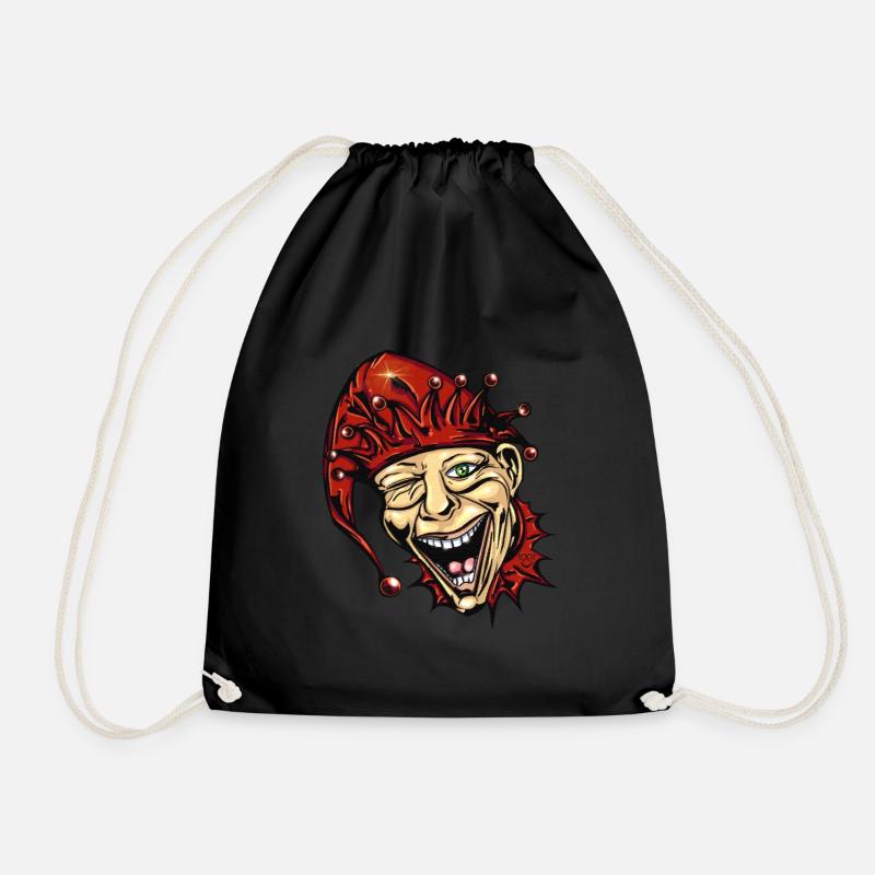 Joker - Clown - Harlekin - Turnbeutel - Schwarz