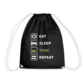 Manger Sleep Tank Repeat Tank Militaire - Sac de sport léger - noir - Devant