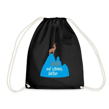 Beautiful Weather Meteorologist Capricorn Mountain Colorful - Drawstring Bag - black - Front