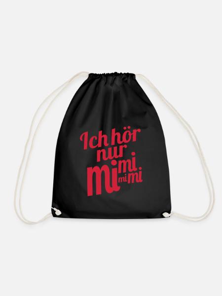 Ich hör nur mi mi mi - Turnbeutel - Schwarz