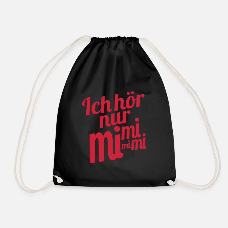 Ich hör nur mi mi mi - Turnbeutel - Schwarz