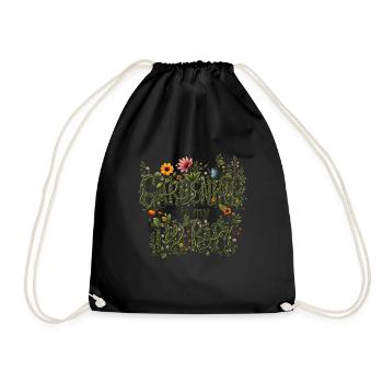 Le jardinage est ma thérapie – Nature & Relaxation - Sac de sport léger - noir - Devant